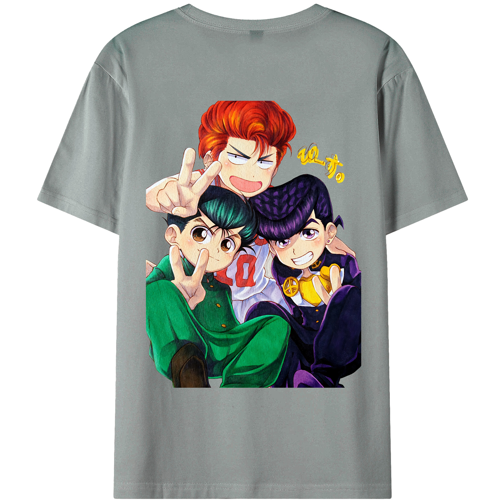 （画像用） SLAM DUNK／スラムダンク 綿100％ メンズ半袖Tシャツ（バックプリント） 通気性